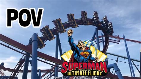 Superman Ultimate Flight On And Off Ride Pov Six Flags Great