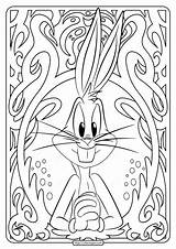 Tunes Looney Coloringoo Rabbit sketch template