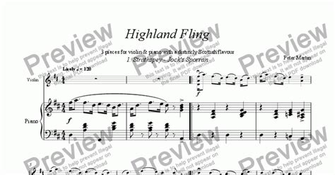highland fling download sheet music pdf file