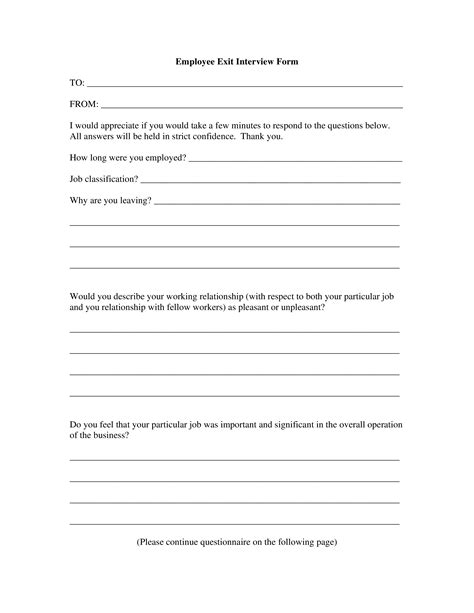 employee exit interview form    create  employee exit