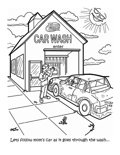 car wash coloring pages  getcoloringscom  printable colorings