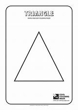 Coloring Pages Triangle Easy Simple Toddlers Cool Print sketch template