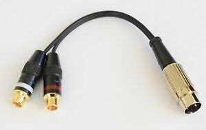 audiophile  pin din plug   rca phono sockets quad  mm ebay