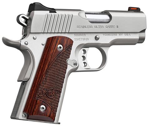 kimber  ultra carry stainless ii  acp pistol  hyatt gun