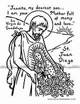 Guadalupe Virgen Description sketch template