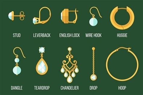 types  earrings