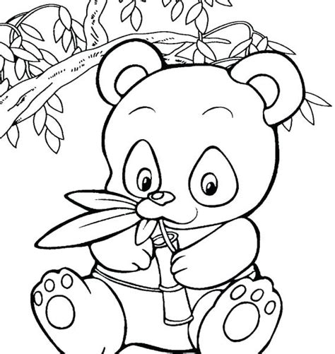 cute panda bear coloring pages  getdrawings