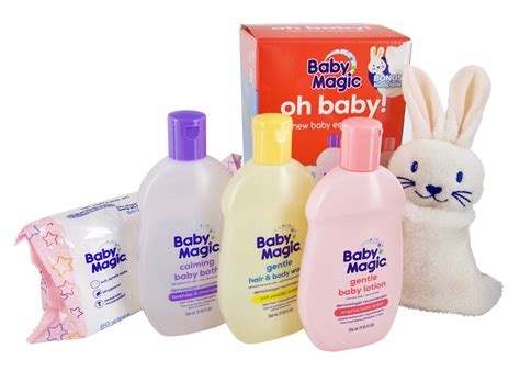 baby magic  baby baby essentials gift set   oz gentle hair body wash oz calming