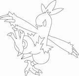 Coloring Pokemon Combusken Pages Printable Drawing Generation Categories Tutorials sketch template