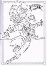 Coloring Spiderman Green Man Goblin Pages Spider Vs Fighting Colour Printable Book Drawings Colouring Copy Marvel Sense Super Template Spiderfan sketch template