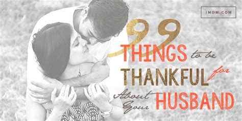 99 reasons to be thankful for your husband