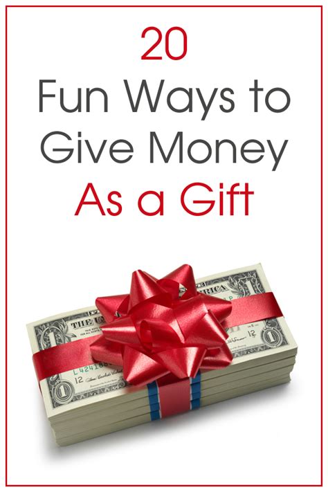 fun ways  give money   gift