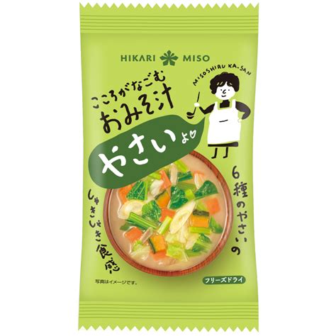 こころがなごむおみそ汁 やさい 食べ物のパッケージデザイン 日本のパッケージ パッケージデザイン