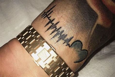 gary gaz beadle gets unborn s heartbeat tattooed on wrist