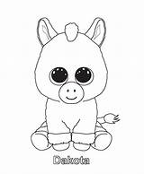 Coloring Beanie Pages Boo Ty Boos Stuffed Animal Print Colorear Printable Colouring Drawing Baby Unicorn Dakota Christmas Color Kids Para sketch template