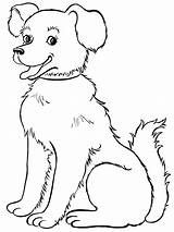 Dog Coloring Pages Dogs Animals Drawing Printable Happy House Pet Baby Wild Color Kids Sheets Drawings Colouring Beautiful African Two sketch template