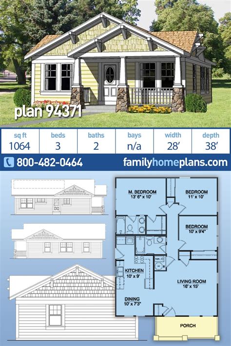 plan  small craftsman cottage plan   family home plans    selling floor