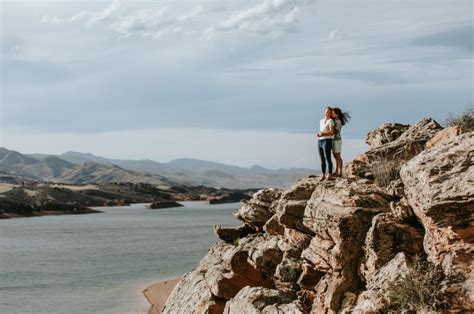 this windy colorado engagement sesh takes our breath away love inc
