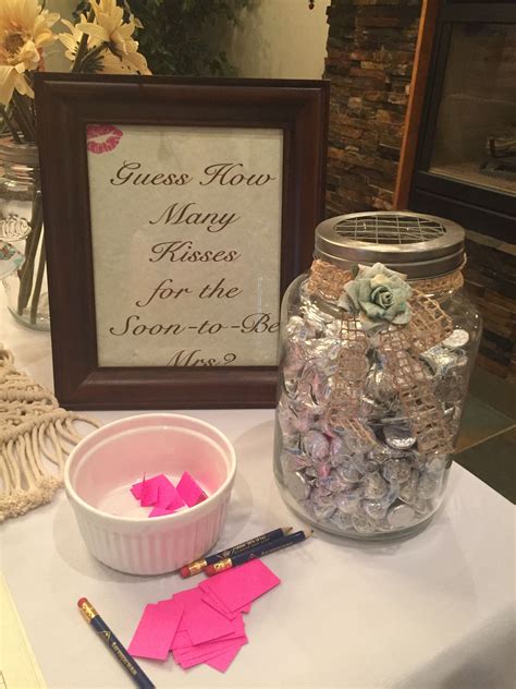 guess how many kisses game bridal shower bridal shower games bridal shower party