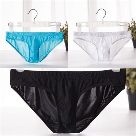 2018 men ice silk panties underwear new 3 colors erotic briefs