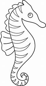 Coloring Seahorse Pages Outline Printable Sea Horse Kids Clip Drawing Clipart Cute Children Cliparts Pattern Ocean Wonderful Activity Print Fish sketch template