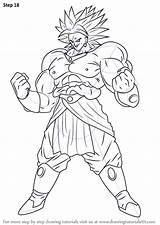 Broly Step Dragon Ball Draw Drawing Tutorial Necessary Improvements Finally Finish Make sketch template