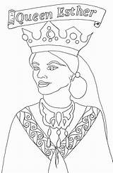 Esther Coloring Printable Pages Queen Getcolorings sketch template