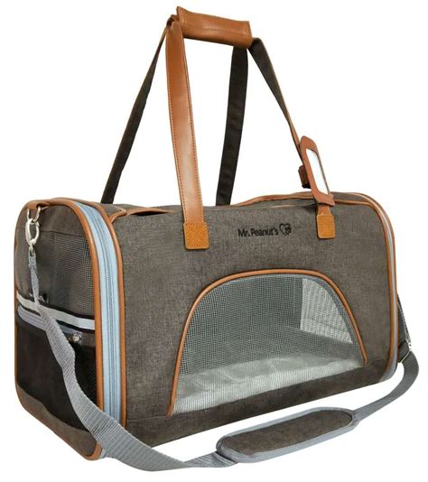 expandable airline approved soft sided pet carrier   peanuts