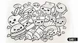 Coloring Pages Food Cute Albanysinsanity sketch template