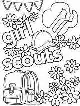 Brownie Scouts Daisy Camping Cool2bkids Pfadfinderin Ausmalbilder Daisies Badges sketch template
