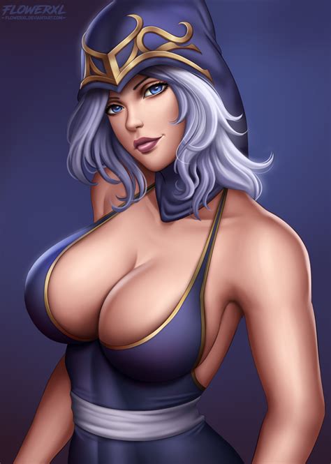 rule 34 ashe league of legends big breasts breasts