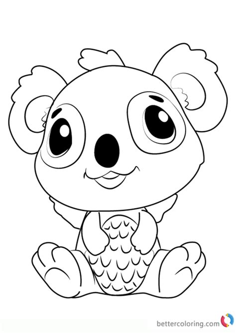 koalabee  hatchimals coloring pages  printable coloring pages
