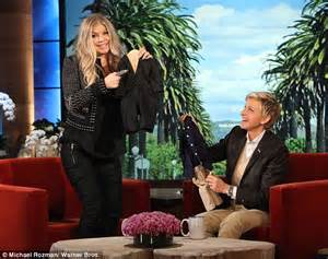 fergie tells ellen degeneres belly dancing yoga is key to weight loss daily mail online