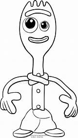 Forky Toy sketch template