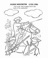Coloring Washington George Pages War Revolution Revolutionary American Kids Printables Army Soldier Sheets Print Drawing Color Rush Gold History General sketch template