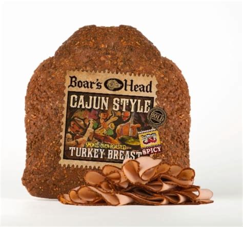 boars head spicy cajun style smoked oven roasted turkey breast fresh sliced deli meat  lb