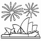 Coloring Opera House Australia Sydney Harbour Bridge Pages Sidney Celebration During Kids Getcolorings 99kb 300px Printable Popular Colorings Print Designlooter sketch template