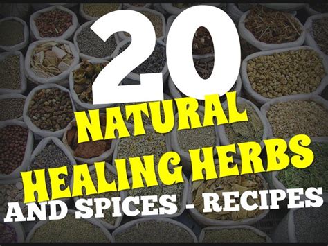 20 natural healing herbs and spices recipes and uses health solution