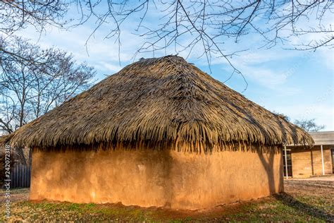 fotka typical  historical wattle  daub houses   cherokee