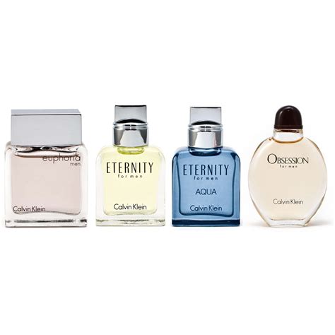 calvin klein mini set perfumes  men eternity obsession euphoria