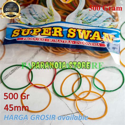 Jual 500 Gr Karet Gelang Besar Pentil Bening Super Swan Shopee
