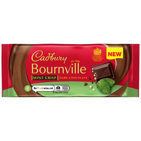 cadbury bournville dark chocolate mint crisp  chocolate bm