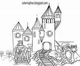 Castle Coloring Pages Kids Drawing Cartoon Haunted Adults Simple Palace House Printable Draw Getcolorings Getdrawings Print Sheet sketch template