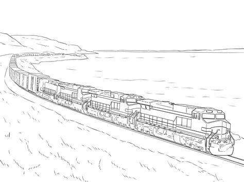 train  coloring page  printable coloring pages  kids