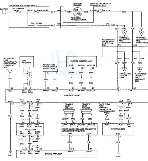 honda accord circuit diagram navigation system audio navigation  telematics honda