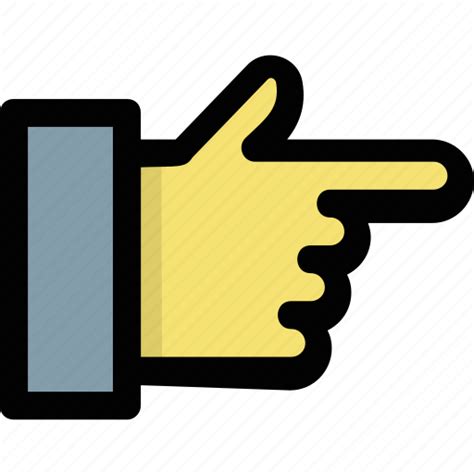 addressing direction finger pointing hand gesture indication icon   iconfinder