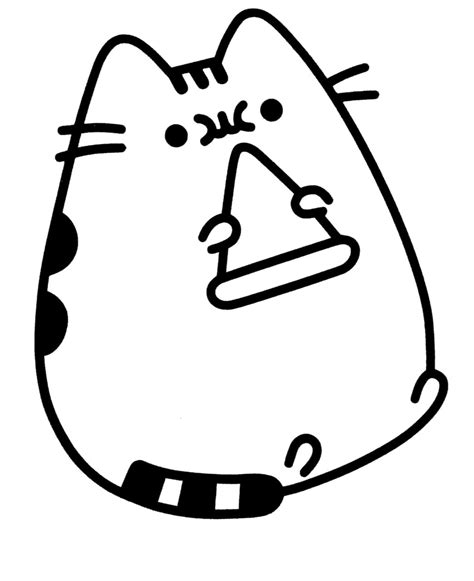 pusheen coloring pages print