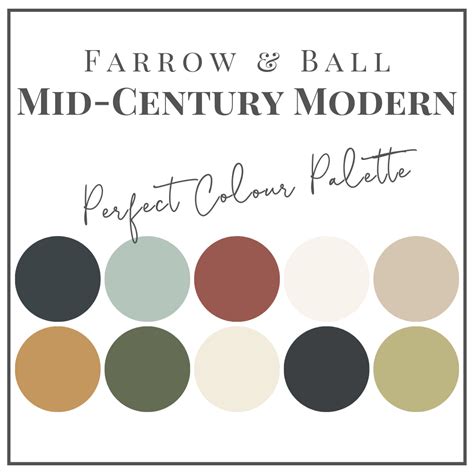 farrow ball mid century modern perfect colour palettes claire