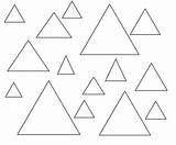 Triangle Pages Template Coloring Printable Shapes Different Preschoolers Preschool Square Shape sketch template
