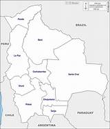 Bolivia Departamentos Mapa Fronteras Nombres Mudo Plurinacional sketch template
